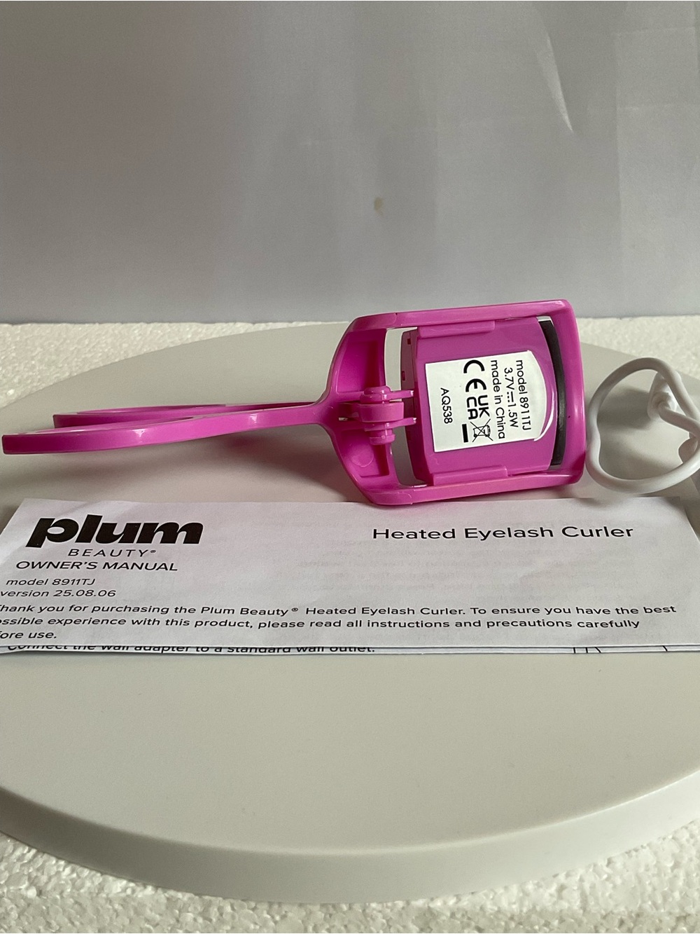Plum Beauty Lash Lift Off Heated Eyelash Curler - Pink - Picture 4 of 10